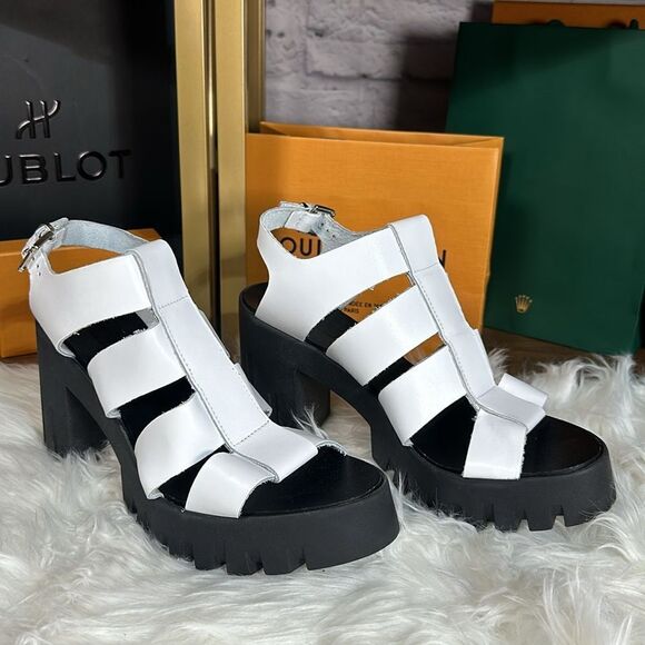 New white and black wedges - Picture 6 of 8